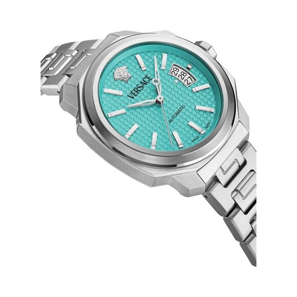 Versace Dylos Automatic Watch Silver Mens